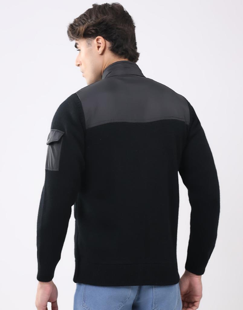 Monte Carlo Men's T Neck Full Sleeve Jacket