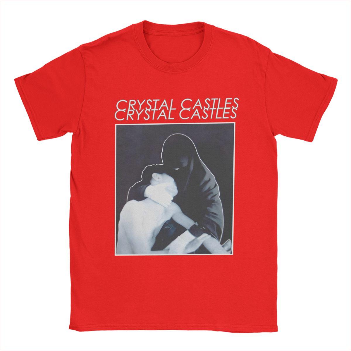 

Чоловіча футболка Crystal Castles Чудова бавовняна футболка Футболка з коротким рукавом Круглий виріз Топи Класична S