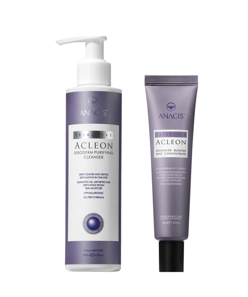 Anasis Mildly Alkaline Cleansing Foam and 2 Types of Acne Ointments