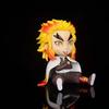 12cm Q Version Anime Demon Slayer Figure Rengoku Kyoujurou Pvc Action Figure Toys Collectible Model Toys Kid Gift