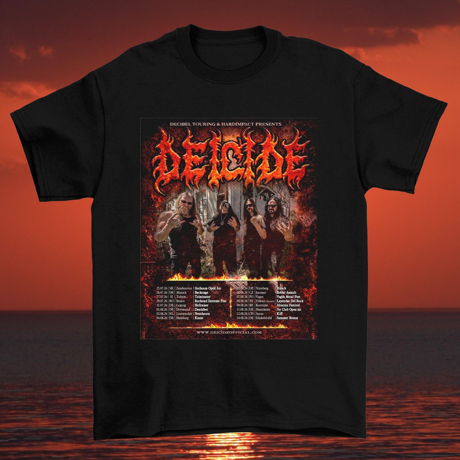 Deicide Band München Backstage Germany T Shirt Full Size S-5XL L