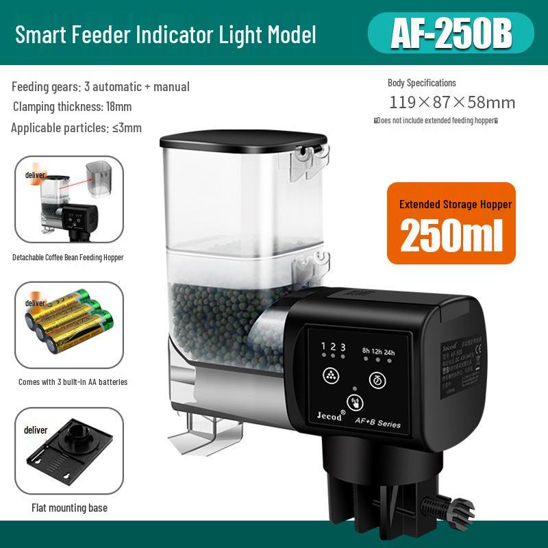 Автоматическая кормушка для аквариумов Jebo AF250 AF-250B
