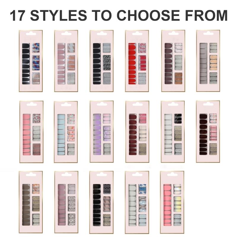 Nails Art Sticker Waterproof Gels Nail Strips Japanese Style Nail Polish Sticker Nail Wraps Nails Art Decorations