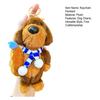 Keychain Pendant Plush Dog Doll Charm Key Chain with Hats Sweaters Scarves Backpacks Keys Pendant Gift Accessory