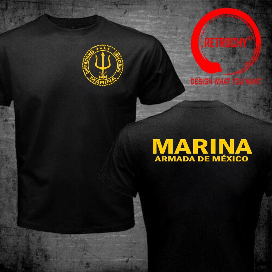 Funny Mexician Marines T Shirt Military Army Mexico Marina Special Operations Forces Operaciones Especiales TShirt Male TShirt