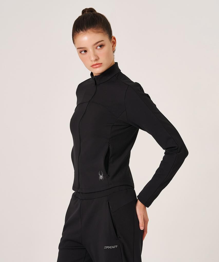 SPYDER Women'S Lip Mix Slim Zip-Up Splpcnft251Wblk