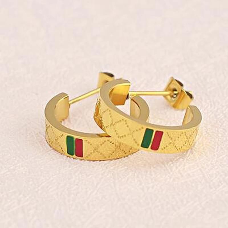 

Новая мода винтажный свет роскошный бренд дизайн простой стальной титановый обруч пирсинг гвоздик женщины носить серьги ювелирные изделия для девочек серебряный