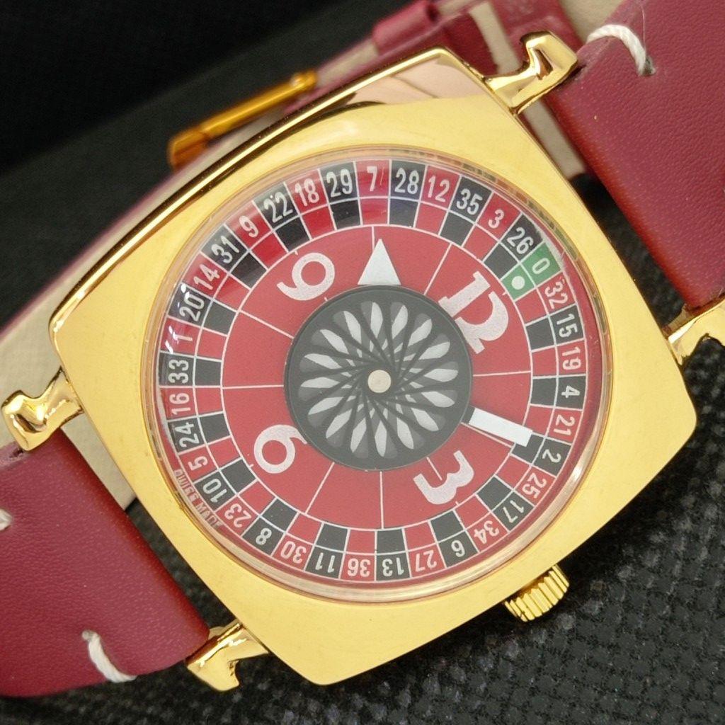 

REFURBISHED ART DECO MECHAINCAL SWISS MENS POKER STYLE WATCH a310064-1 B587g-a310064