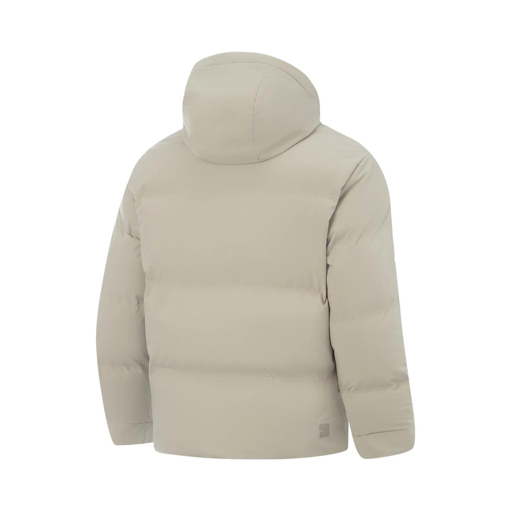 Li Ning CF Suo Solid Color Fashion Zip Hooded Versatile Casual Down Jacket Men Outerwear AYMV529-3