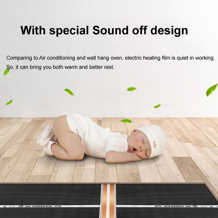 Infrared Electric Floor Heating Film 220V 50cm Width Warming Mat 220W/m2 Electric Warm Floor System