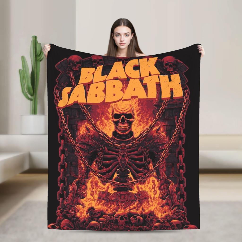 Ozzy Osbourne Metal Rock Black Sabbaths Deku Teplá Pohodlná Plyšové Povlečení Přehozy Klučičí Dívčí Ložnice Flanelová Přehoz na Postel