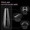 Instantly Salon Styles False Nail 504Pieces/Box Long Coffin Fake Nail Easy Fit Glamorously Nail Art for Home DIY Decors
