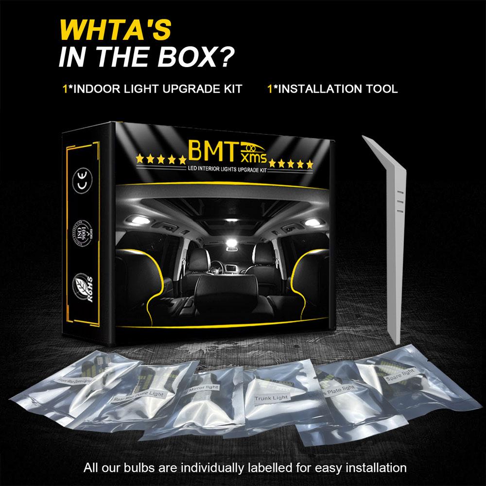 BMTxms 14PCS Canbus Car LED Interior Light Bulb Kit For VW Volkswagen Golf MK6 6 VI GTI 2009 2010 2011 2012 2013 Car Accessories