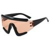 European and American fashion cycling windproof futuristic sunglasses outdoor driving sunscreen personalized men's and women's sunglasses