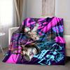1Pc Anime Battle Flannel Blanket, Soft And Comfortable, Casual Warm, Camping Travel, Christmas, Halloween Xmas Gift S1877