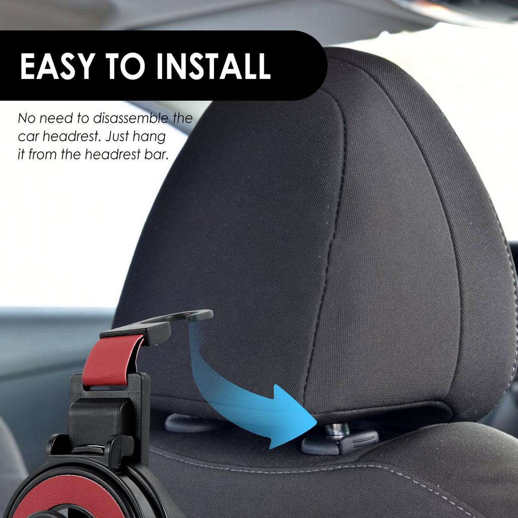 New Car Seat Headrest Hook 3-in-1 Seat Back Hook Car Bracket Car Cup Holder Mobile Phone Bracket Car Interior Accessories