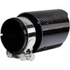 2.5"Inlet 3.5"Outlet Exhaust Tips Carbon Fiber Tailpipe Exhaust Pipe Tail Throat Tail Pipe Modification Parts GlossyBlack