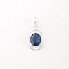 Natural London Blue Topaz Gemstone 925 Sterling Silver Jewelry Handmade Pendant PP-6-7
