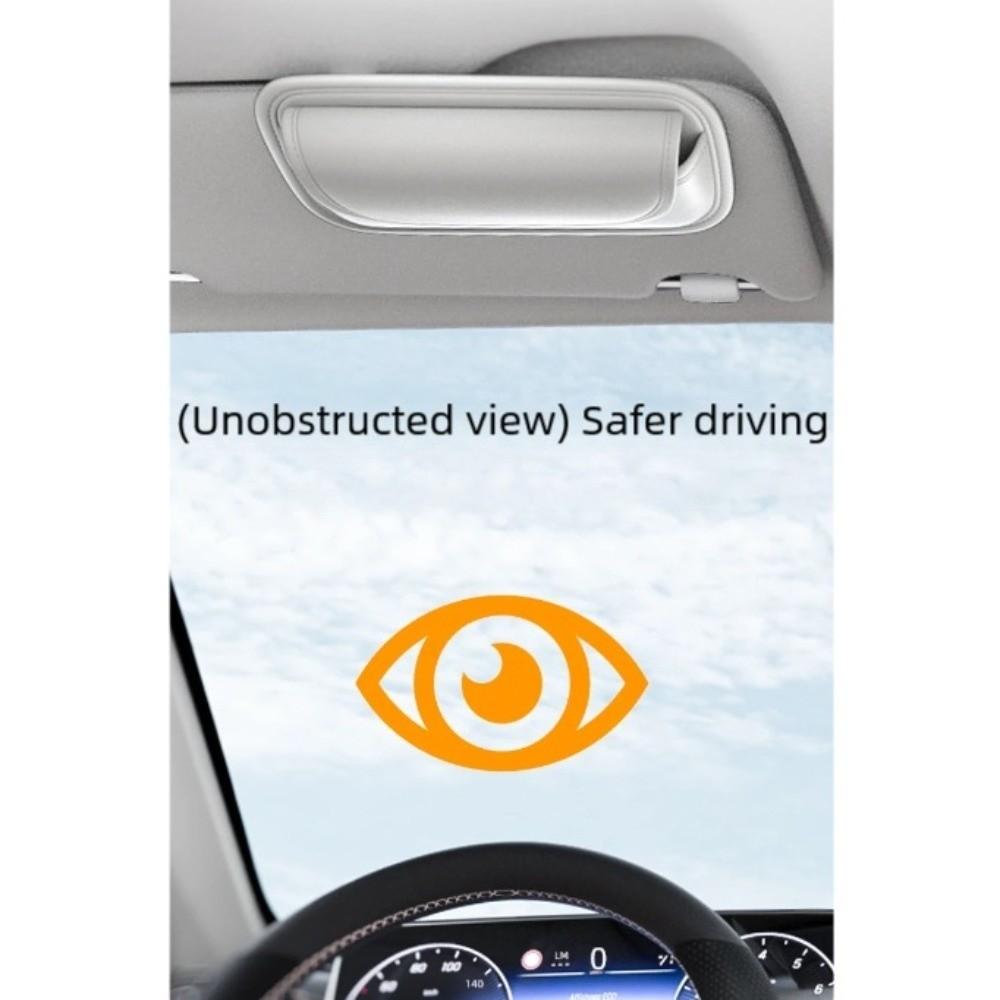 Wear-Resistant Car Glasses Case with Hook And Loop Eyewear Protection Box  Car Interior Accessories