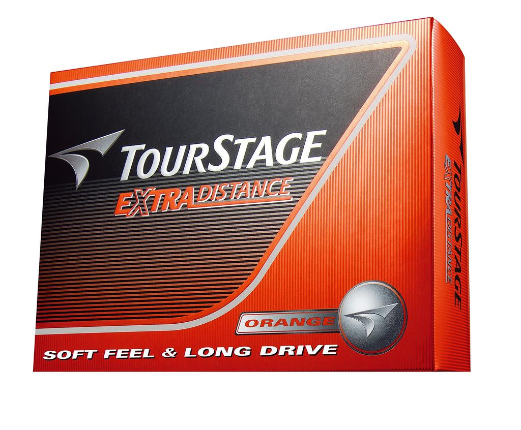 BRIDGESTONE TOURSTAGE Extra Distance Golf 1 dozen TEOX Balls, (12 balls), Orange,