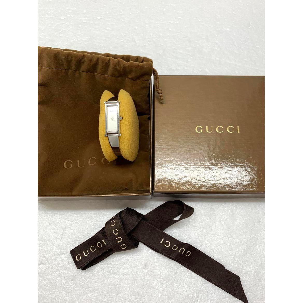 Used GUCCI Gucci 1500L Bangle Watch Quartz Wrist Watch Silver Ladies