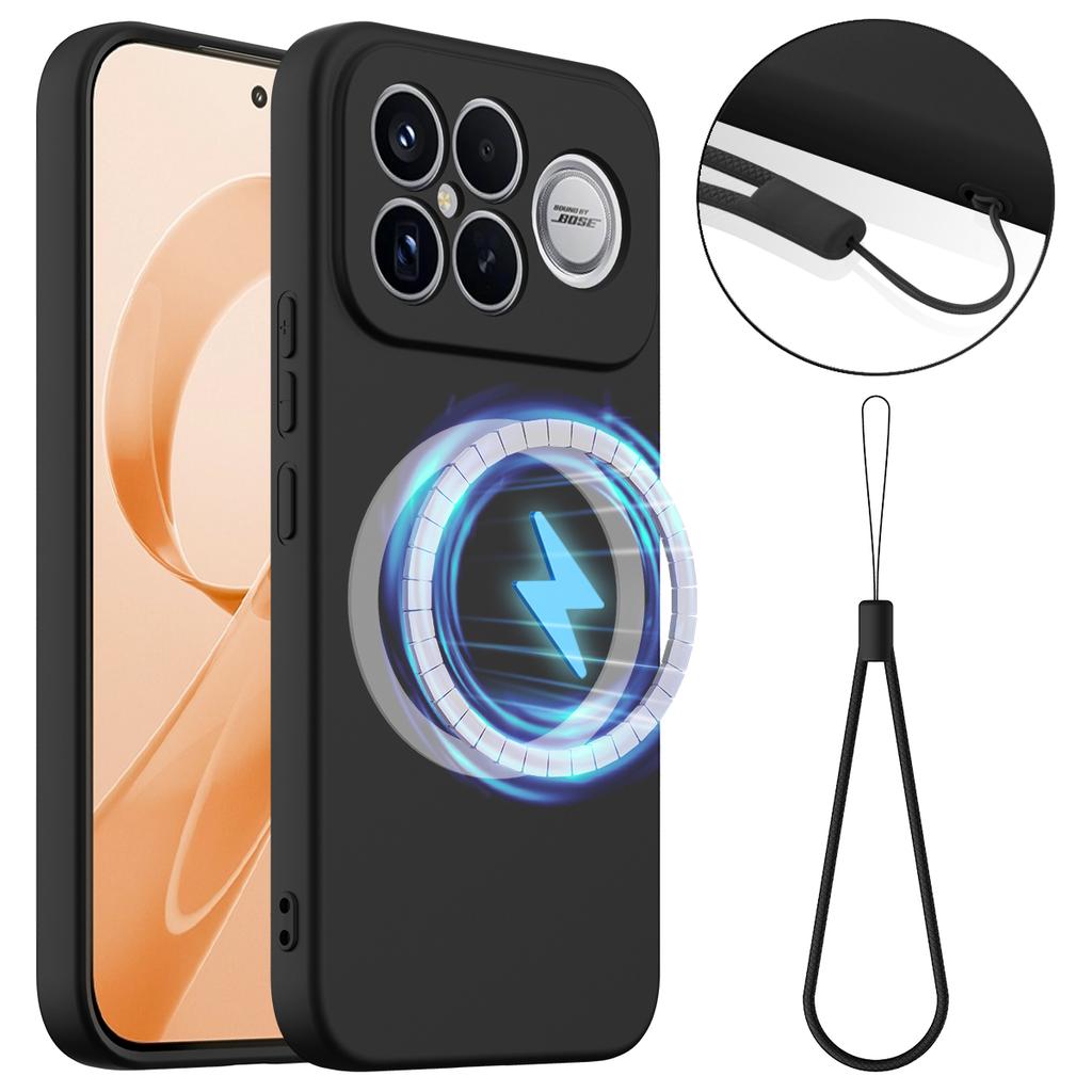 For Xiaomi Poco F8 Ultra/Xiaomi Redmi K90 Pro Max 5G Magnetic Case Anti-Drop Liquid Silicone Phone Cover
