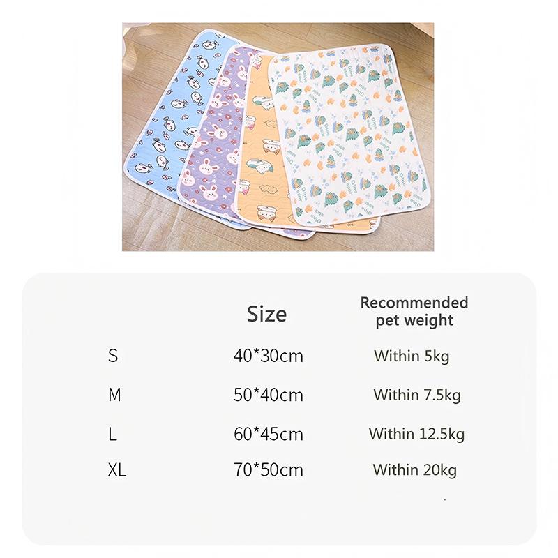 Cat Dog Sleeping Mat Pet Summer Cooling Latex Pad Cute Cartoon Pattern  Kennel Ice Silk Cool Mats Floor Sofa Blanket Pet Supplie