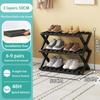 Folding Shoe Rack Multi-tier Shoe Rack for Entryway Balcony Potted Plant Shelves Simple Assembly Shoe Rack Make Of Bamboo