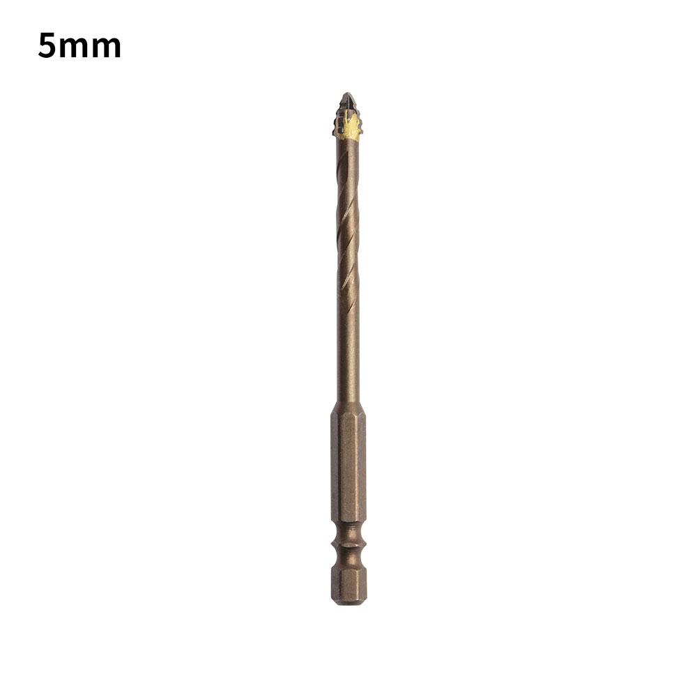 1Pc 4-Flute Serrated Eccentric Drill Bit High Hardness for Ceramic Glass Marble Concrete Tile Stainless Steel Dry Drilling