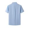 Timberland Ss25 Soft Comfortable Casual Breathable Short Sleeve Shirt Men Shirts Blue A6AX8-B02