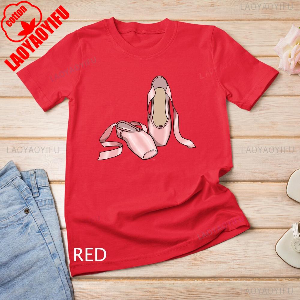 Ballerina Tshirt Ballet Shoes Cool Toe Dancing Gift Tshirt Women Daily Life Fashion Tee Ballet Dancer Gifts Clothing Cotton Top S