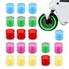 11Pcs Fluorescent Tire Valve Caps Fluorescent Car Wheel Valve Covers Dustproof Motor Bike Glowing Decor Wheel Nozzles Tyre Cap