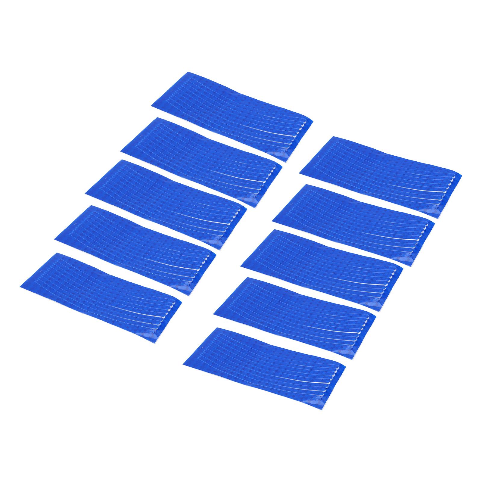 

10pcs Reflective Wheel Rim Stripe Decal Waterproof Adhesive Decals Bicycle Night Reflective Safety Decoration Rim синий