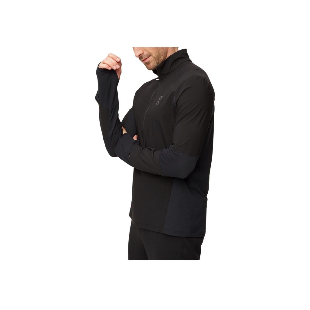 On Trail Breaker Elastic DWR PFC Pullover Comfortable Half-Zip Lg Sleeve Sweatshirt Men Sweatshirt Black 13300705