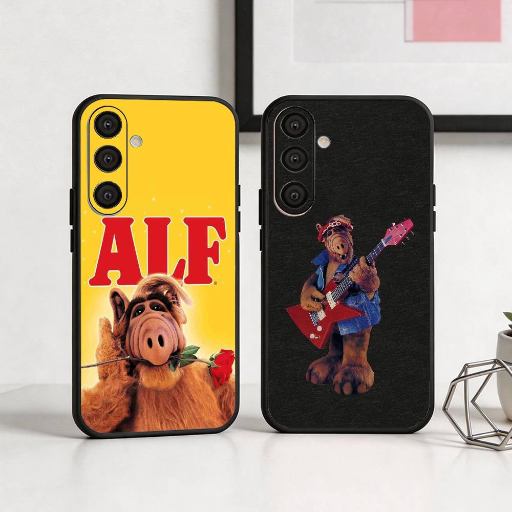 F-Family C-Comedy TV Series ALF Phone Case For Samsung A73,72,71,A52,51,40,41,A22,A32,31,A13, Soft Black Shell