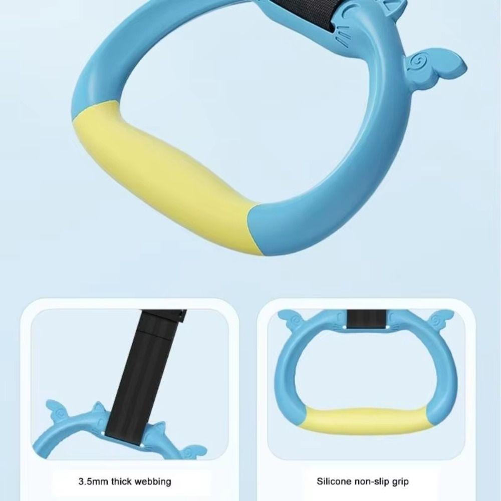 Arm Strength Children Gymnastic Rings Adjustable Straps Strength Training Ring  Kids Toy