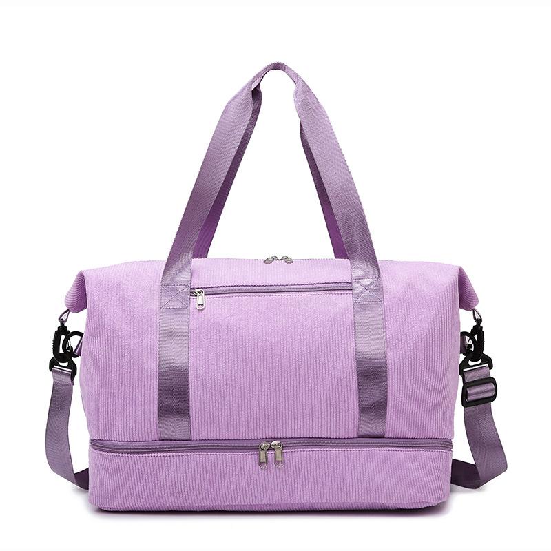 New with shoe compartment sports fitness bag large capacity luggage dry and wet separation handbag boarding travel bag