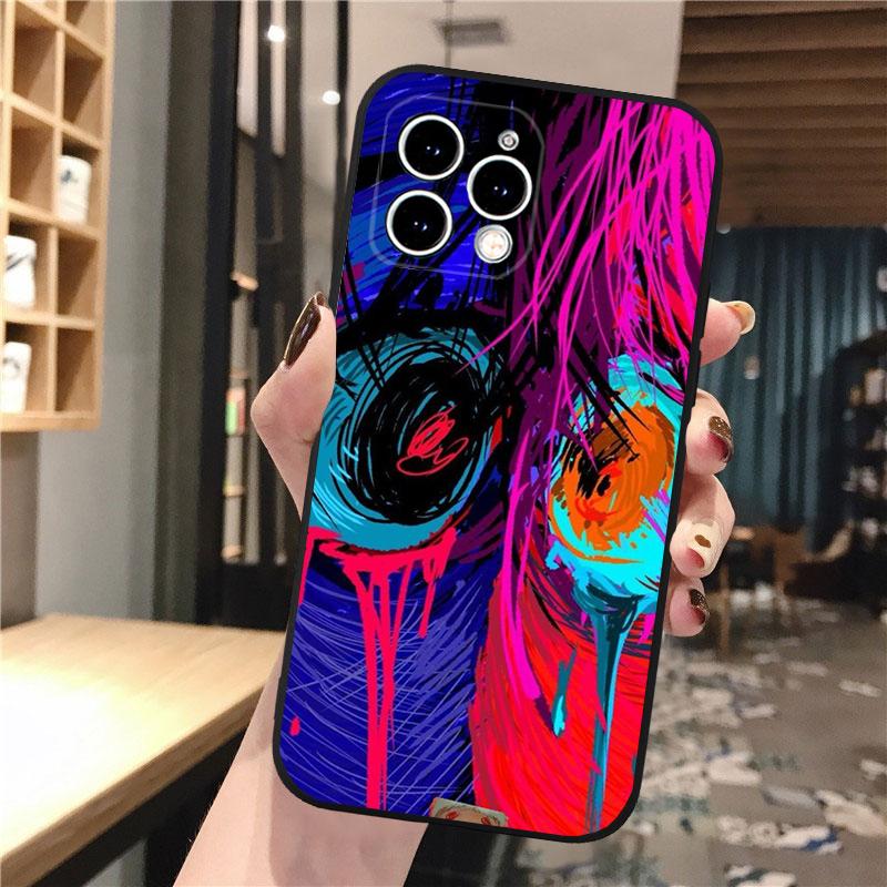 Phone Case For iphone 17 Pro Max 17 Pro Air 16 15 14 13 Pro Max 15 16 Pro 15Plus Anime Girl Art Horror Eyes