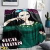 One Piece Charakter Print Flaneldecke, Hohe Qualität, Bequem für alle Jahreszeiten, Heimdekoration, Wärme und Komfort, Perfekt für Weihnachtsgeschenke