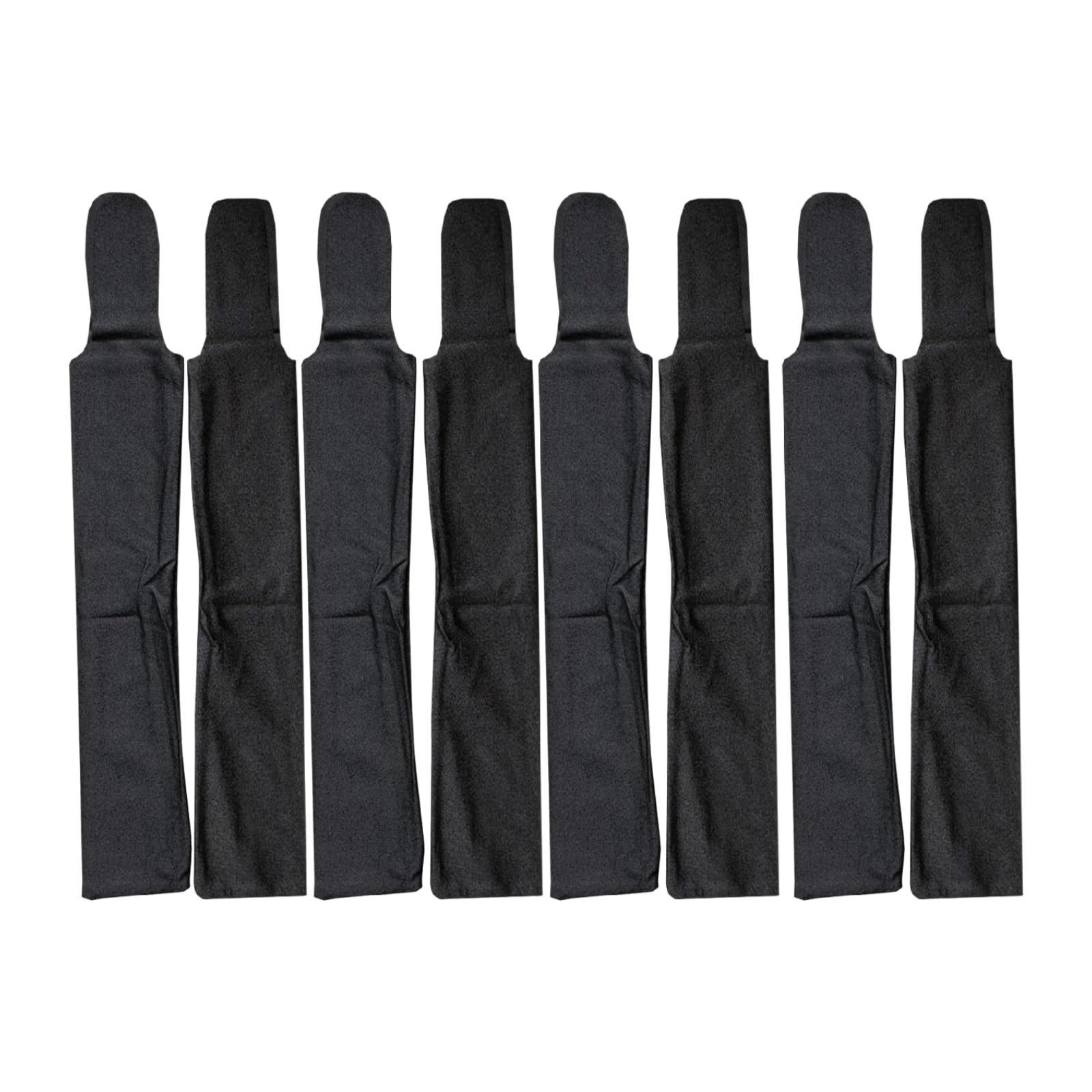 

8Pcs Horse Mane Bags Prevents Tangles Rubbing Out and Breakage Wraps for Farm Outdoor Grooming Supplies Horse Care Stable чорний