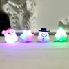 Colorful Glow In The Dark Christmas Cartoon Soft Rubber Rings For Kids Parties