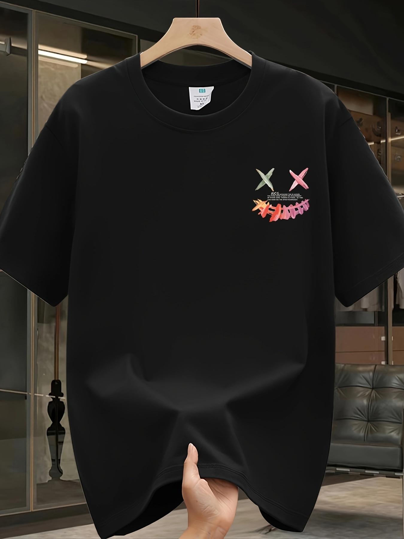

100%Cotton Men s Graphic T-Shirt - Back Print Tee with Bold Pharmaceutical Bottle Design - Machine Washable Crewneck Top S чорний