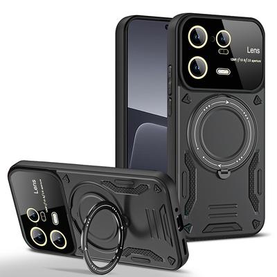 Capa Protetora de Câmera à Prova de Choque Armadura para Celular Para Xiaomi 11T 12T Pro 13 13T Pro Para Xiaomi 14 Pro Suporte Magnético Anel Tampa Traseira