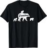 Funny Design Vintage Grandma Bear 3 Cubs Mother's Day Gift Unisex T-Shirt