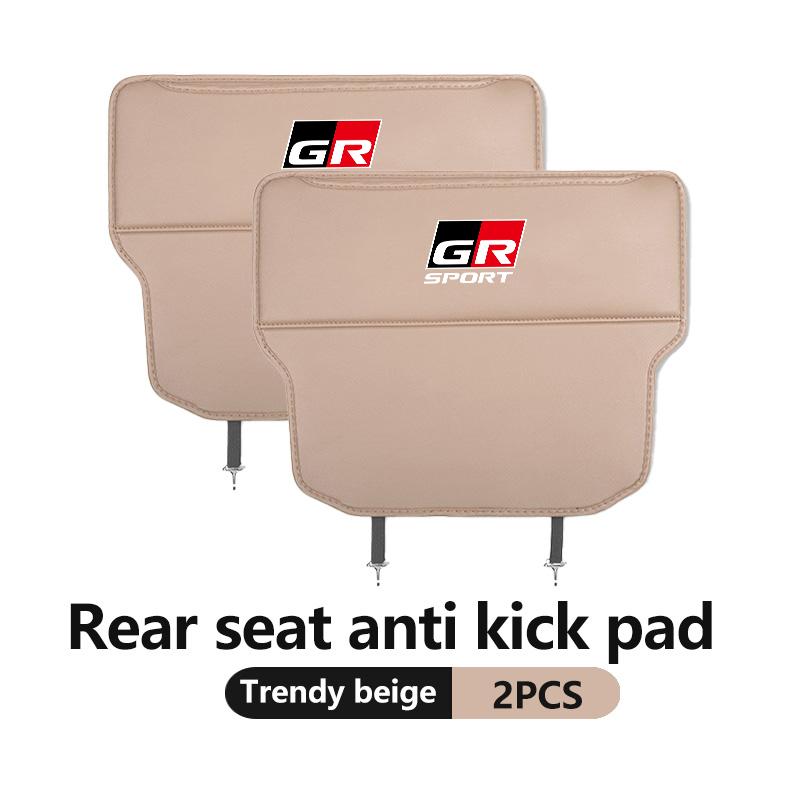 svagd6 Car Interior Seat Back Anti Child Kick Protector Pad Auto Storage Accessories For Toyota GR Sport Crown RAV4 Yaris Land Cruiser