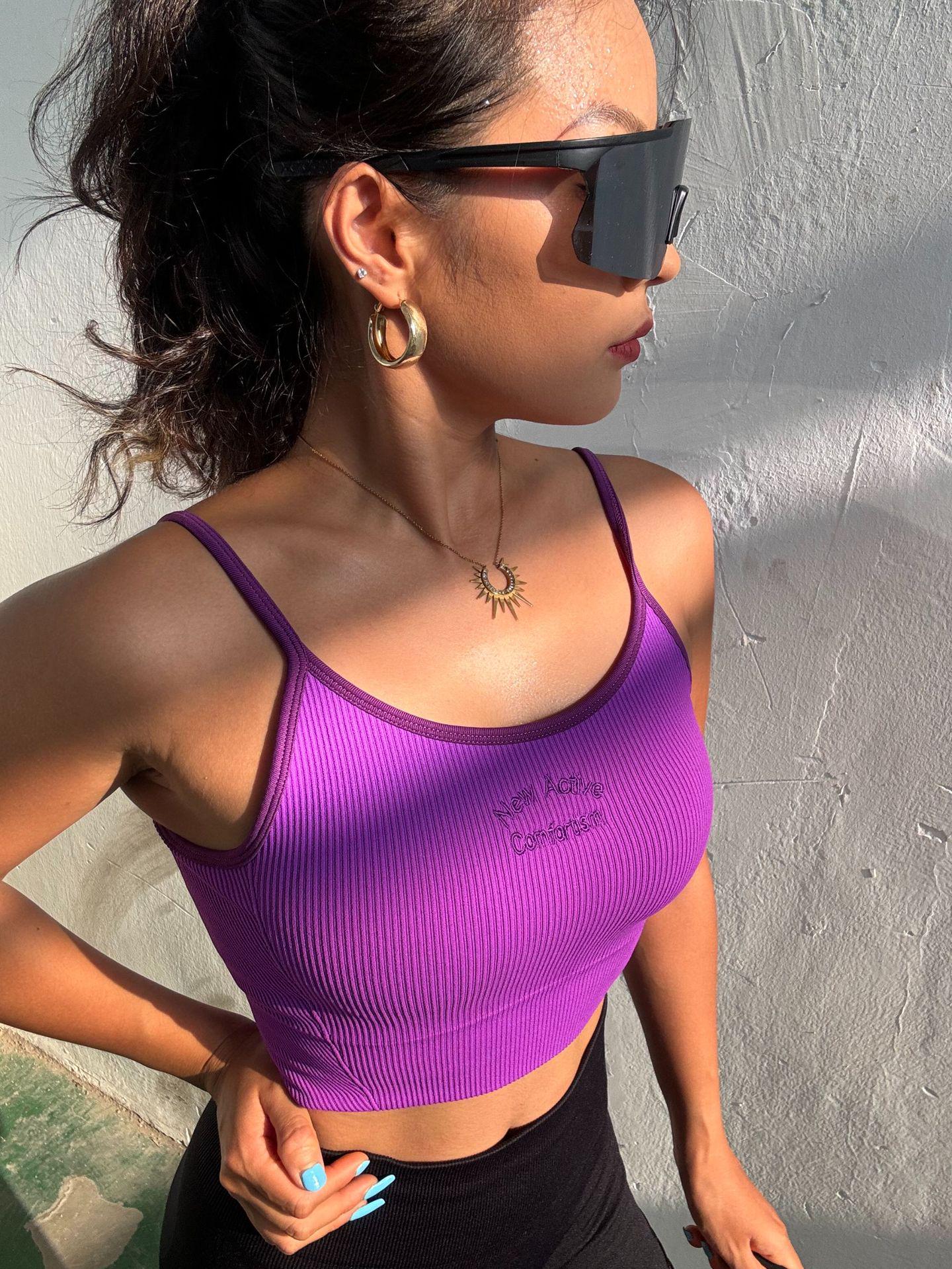 

Европейский и американский стиль, облегающие расклешенные брюки для йоги - Эластичные, универсальные, сексуальная посадка Medium фиолетовый