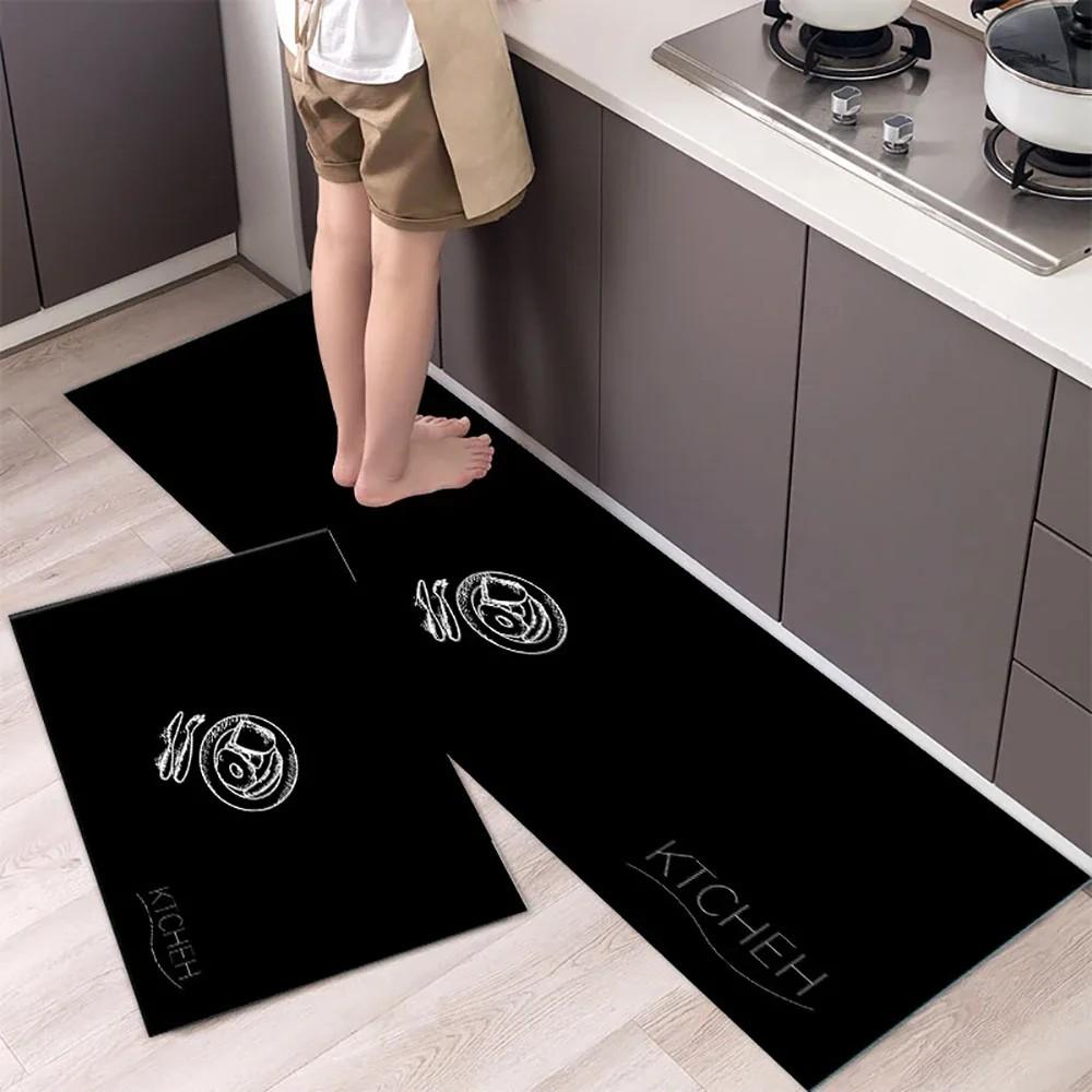 Nowoczesny Minimalistyczny Spersonalizowany Dywanik Łazienkowy Kuchnia Przedpokój Trwały Miękki Antypoślizgowy Odporny na Zabrudzenia Dekoracja Domu