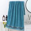 Soft and Comfortable Coral Velvet Striped Bath Towel Set, Durable and Quick-Drying, Suitable for Bathroom and Swimming Pool