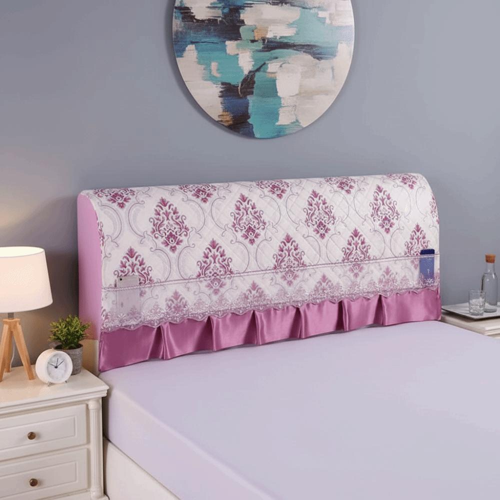 Lace Design Bedhead Cover All-inclusive Style Bedside Protector Headboard Cover  Bedroom Decor