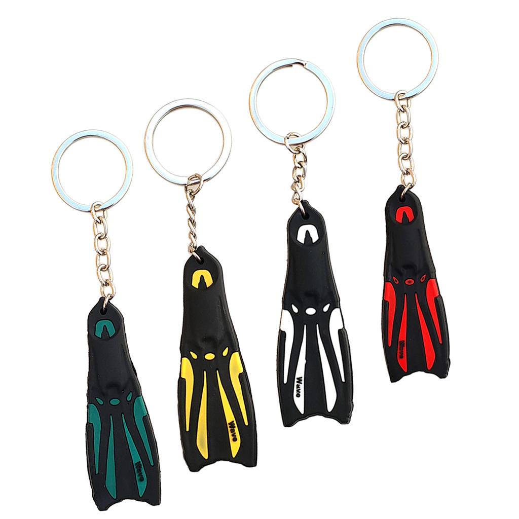 2pcs Novelty Flippers Key Chain Holder Keyring Keychain